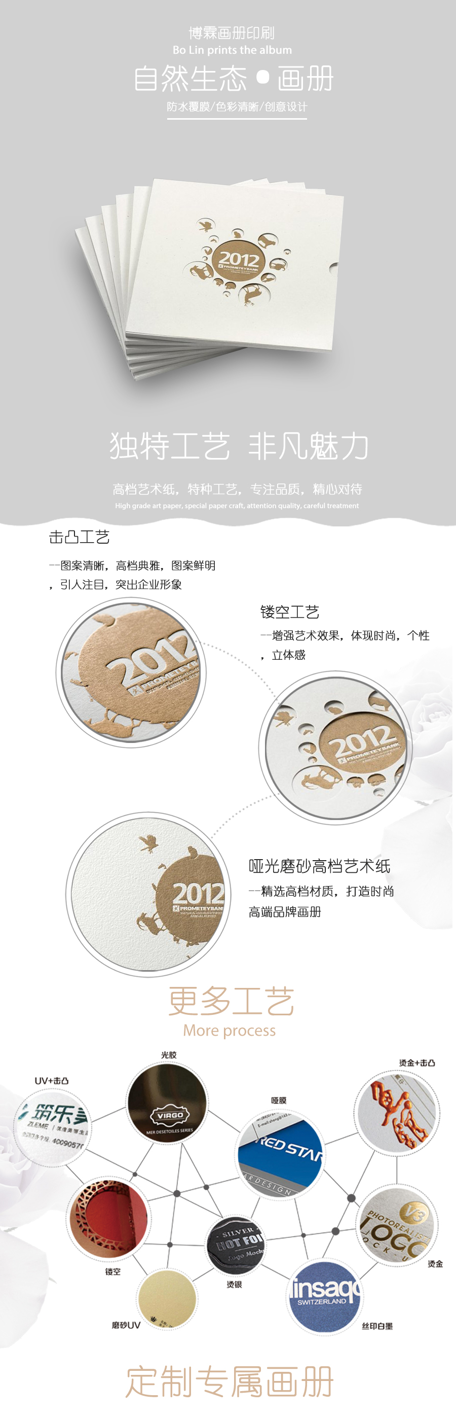 精美生物畫冊、精裝畫冊